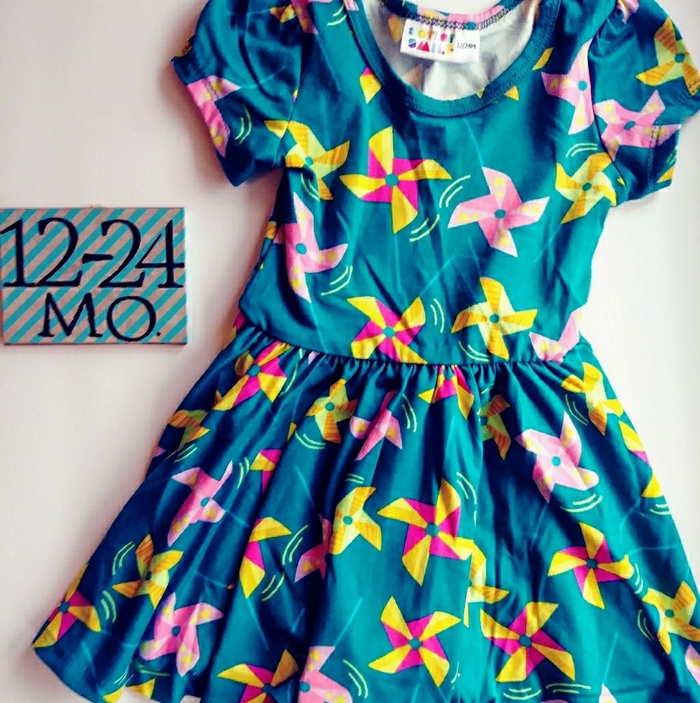 Super soft pinwheel dress